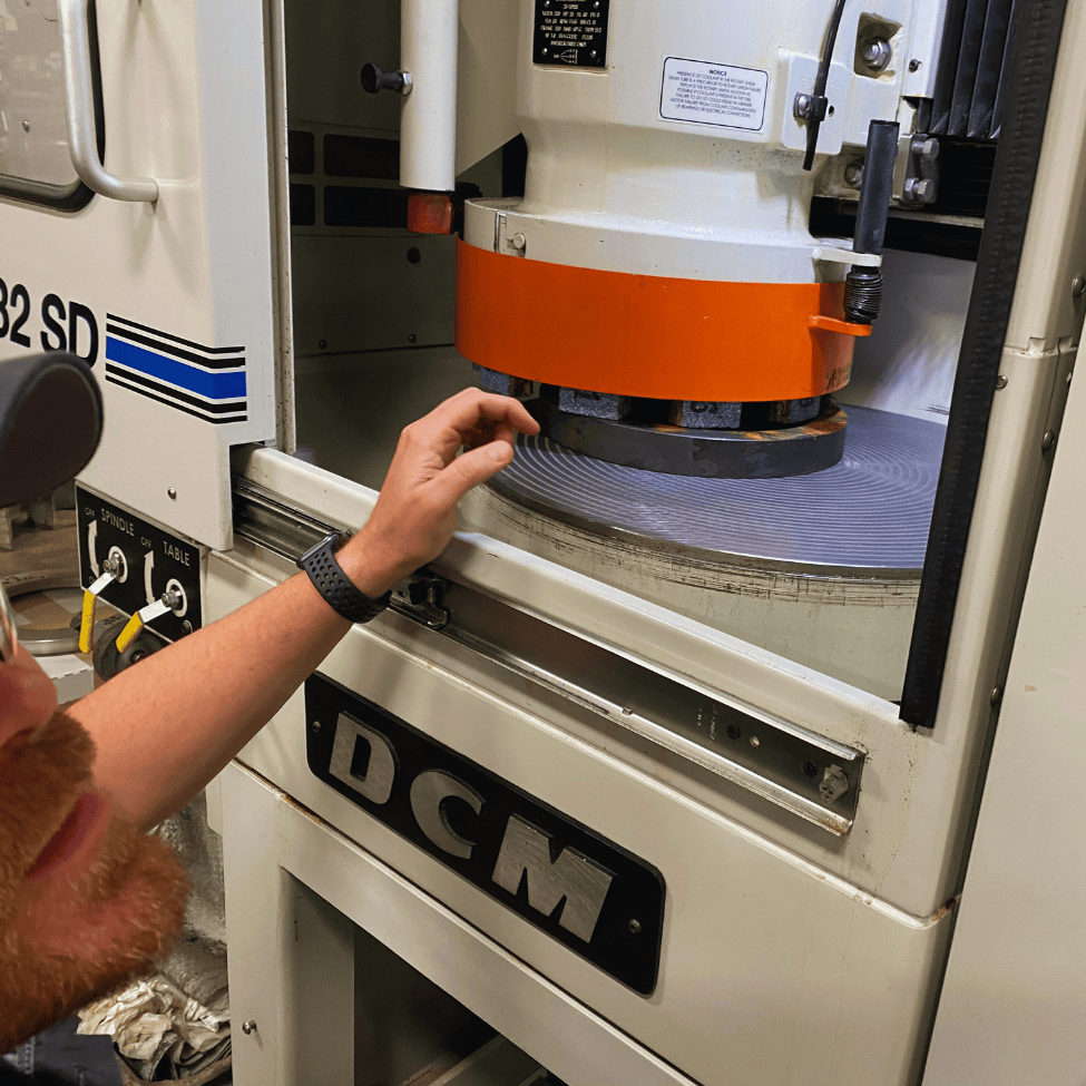 Configured To Your Machine Dcm Tech Rotary Surface Grinder Configured For A Customer’s Specific Grinding Application