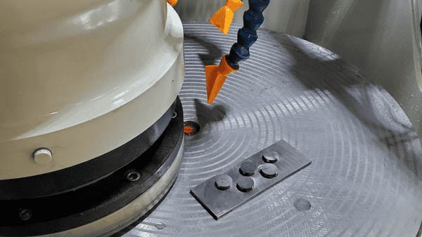 Closeup Of Industrial Grinder