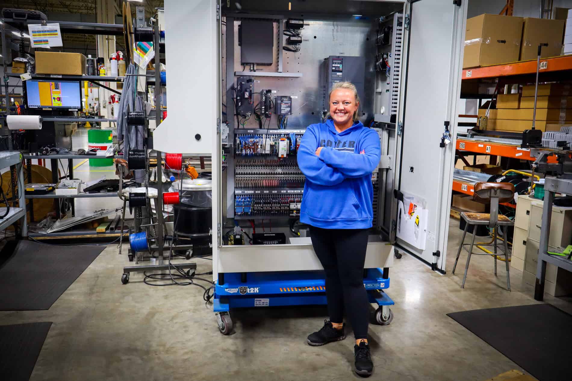 Woman Poses For Employee Photo In Dcm-Tech
