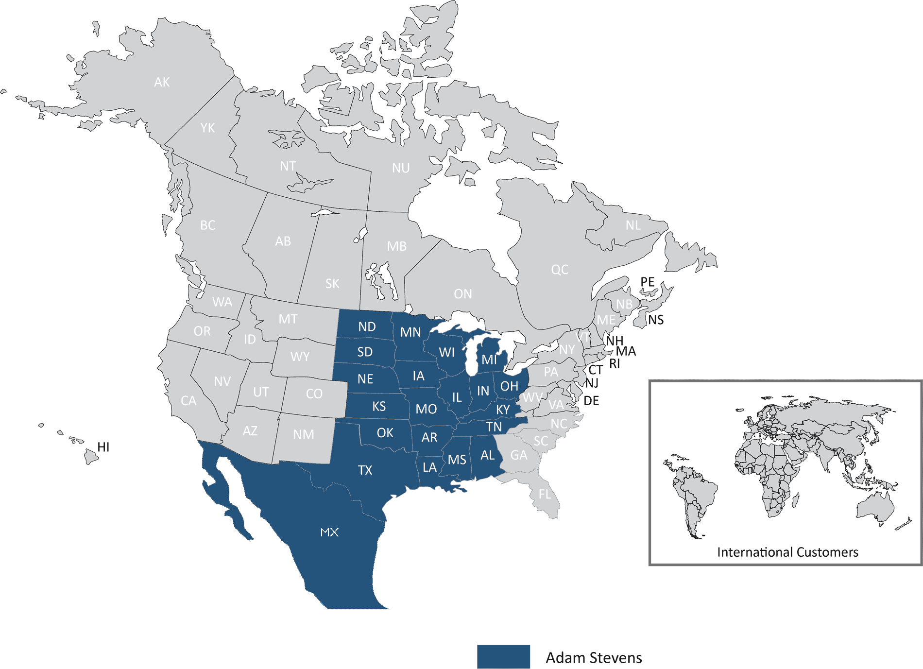 Adam Sales Map