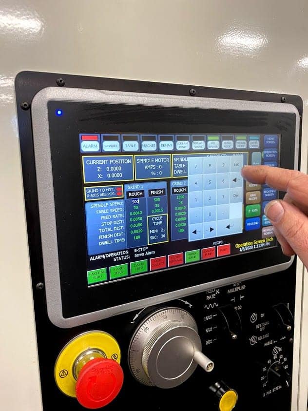 DCM Tech machine user interface