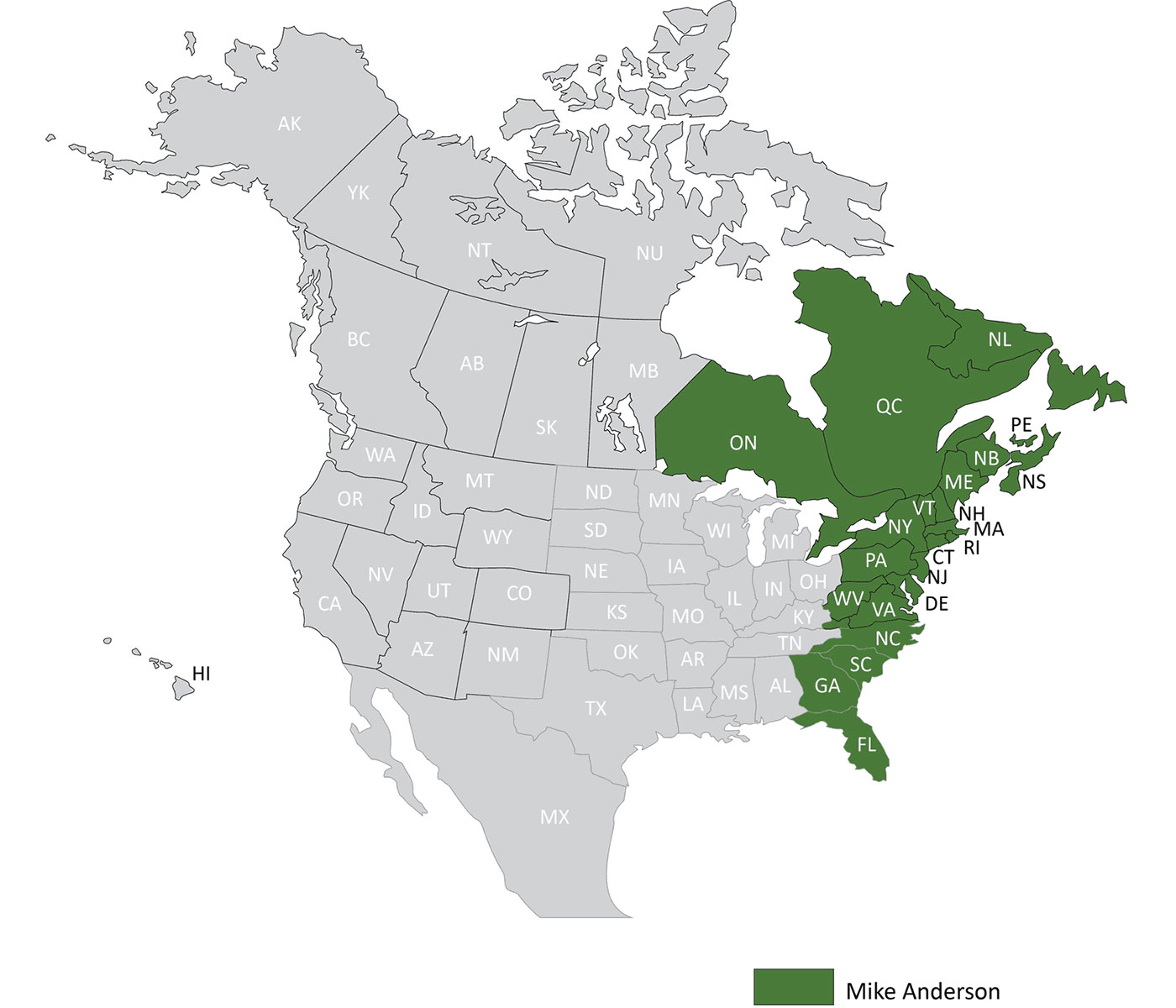 Map Of North America